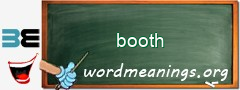 WordMeaning blackboard for booth